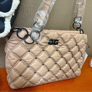 SUPER CRAZY WEEK SALE!!!! 
 GILDA PARIS Quilted Beige Handbag NWT